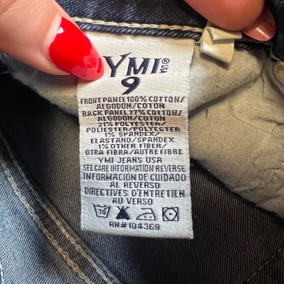 YMI Dream Jeans, Mid Rise Skinny, Juniors size 9, Distressed - Picture 5 of 5